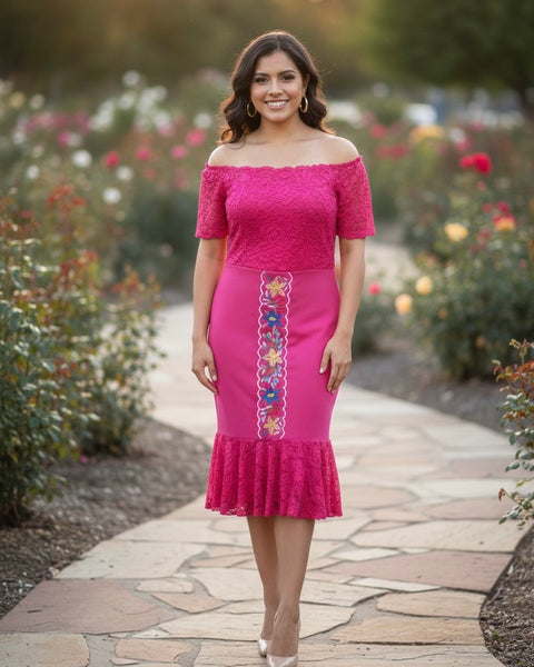 Lucia Mexican Bodycon Dress