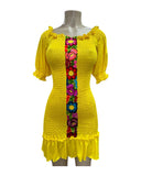 Maribel Mexican Yellow Dress
