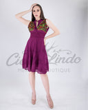 Karen Mexican Magenta Dress