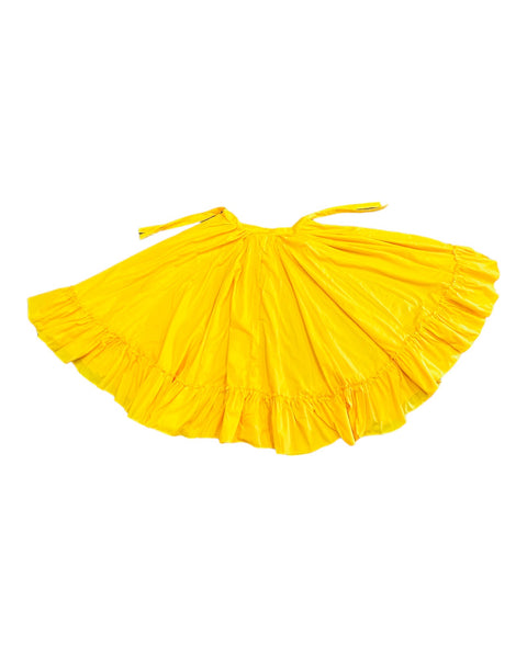 Mexican Folklorico Yellow Long Skirt