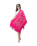 Pashmina Silk Shawl with Sequin Embroidery