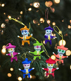 Christmas Mini Sugar Skull Piñatas 3 Pack Ornament