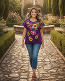 Erica Sunflower Mexican Top