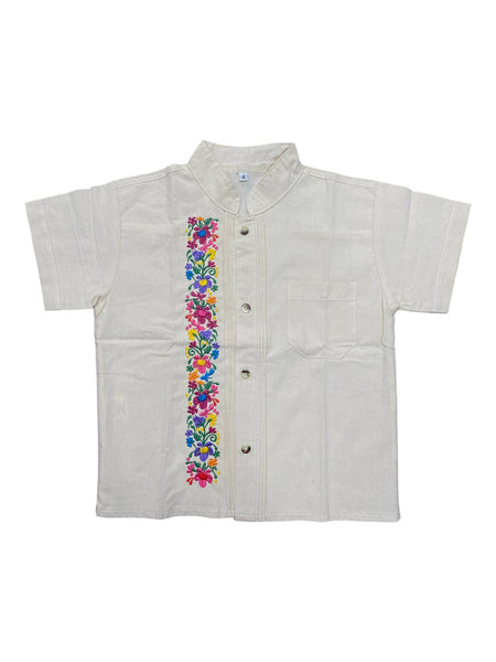 Mexican Boys Cream Guayabera Cancun