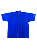 Coralillo Guayabera for Boys Royal Blue