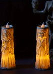 LED Skull Bride & Groom Candle Set