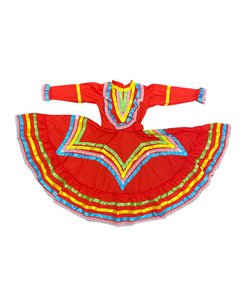 red jalisco dress Red Mexican Jalisco Dress Set Handmade Traditional Folkloric Outfit for Women, Day of the Dead Costume | Mxico Todo Corazn
