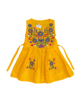 Mexican Girl Monarch Sunflowers Dress