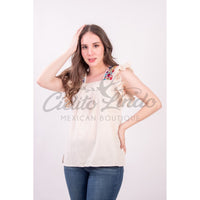 María Handmade Black Blouse