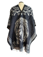 Unisex Mexican Poncho Horses