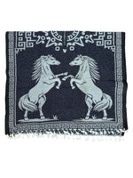Unisex Mexican Poncho Horses