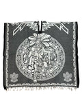 Unisex Mexican Poncho Moctezuma & Aztec Calendar