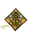 Embroidered Graduation Cap Class 2026 Sunflowers