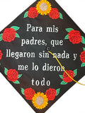 Embroidered Graduation Cap Class 2026 A mis Padres