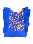 Jalapa Embroidered Crop Top Royal Blue