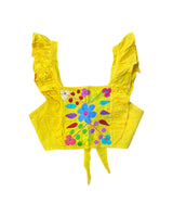Mia Embroidered Crop Top