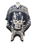 Mexican Poncho Blue Demon Unisexm