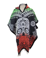 Mexican Poncho Catrina Skulls Unisex