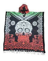 Mexican Poncho Catrina Skulls Unisex