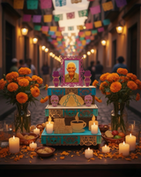Day of the Dead Altar - 18 pc set Medium Ofrenda 19” x 12”