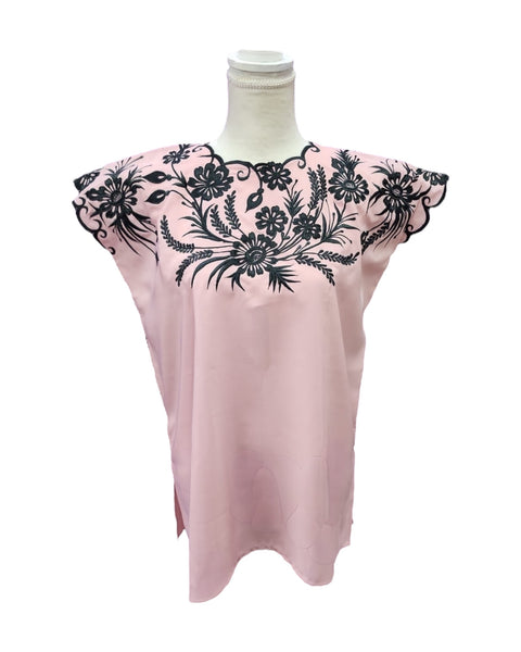 Elegant Mexican Blouse Pink