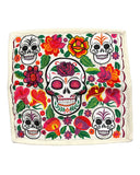 Sugar Skull Embroidered Pillow Covers