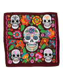 Sugar Skull Embroidered Pillow Covers