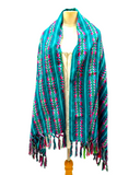 Mexican Cambaya Shawl Teal