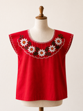 Zinacantan Hand Embroidered Blusitas for Girls
