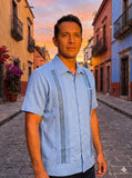 Men’s Light Blue Linen Guayabera Puerto