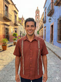 Men’s Sienna Linen Guayabera Solera
