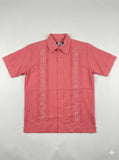 Men’s Linen Guayabera Coral