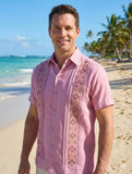 Men's Guayabera Bacalar Pink