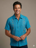 Men’s Blue Linen Guayabera Laguna