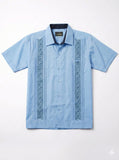 Men’s Light Blue Linen Guayabera Grecas