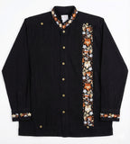 Men's Guayabera Morelos Black Brown