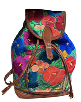 Floral Embroidered Backpack