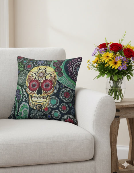 Day Of The Dead Pillow Cover
