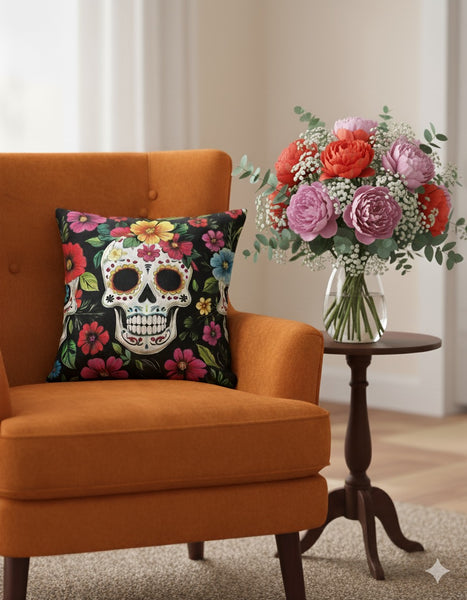 Day Of The Dead Pillow Cover