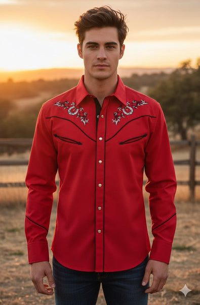 Texas cowboy Red shirt