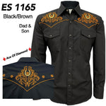 Texas Cowboy Black | Brown Shirt