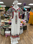 San Antonino Embroidered Deshilado Maxi Dress