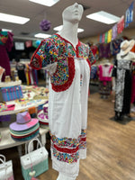 San Antonino Embroidered Deshilado Dress