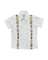 Avengers White Linen Guayabera