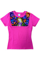 Lady Of Guadalupe Hot Pink T Shirt