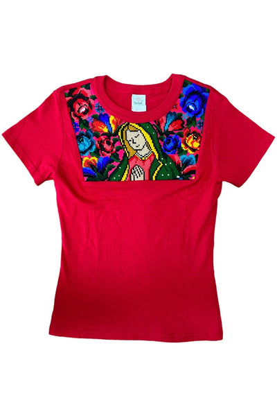 Lady Of Guadalupe Red T Shirt