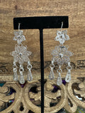 Filigree Oaxacan Earrings Silver Flower