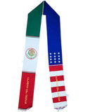 Mexico USA Embroidered Serape Graduation Stole Class of 2025