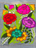 Denim Floral Embroidered Jacket
