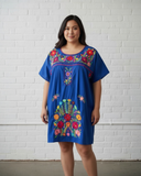 Puebla Royal Blue Mini Dress